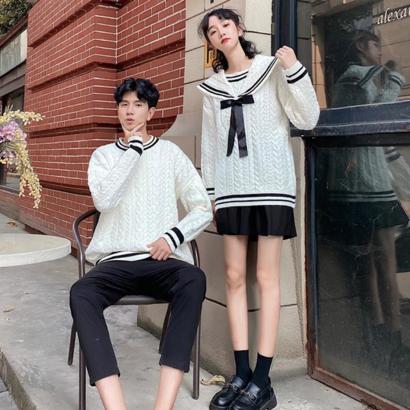 2023 nowy dziergany sweter mężczyzna dzianiny sweter Casual V-neck męska odzież zimowa Slim Fit topy w koreańskim stylu Vintage grube swetry biały