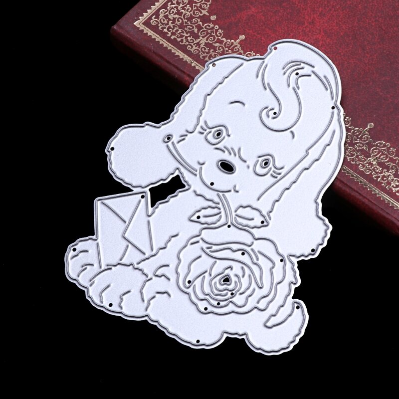 Dog Metal Cutting Dies Stamps Embossing Stencil for Scrapbooking DIY Crafts