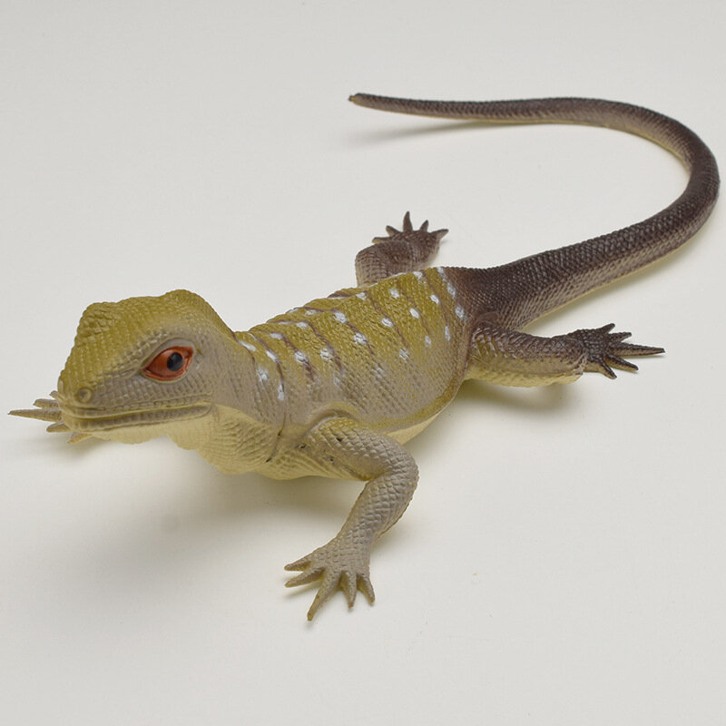 Мягкая резиновая игрушка-модель для рептилий, искусственная ящерица, пищащая и вокальная ящерица, игрушка для детей с животными