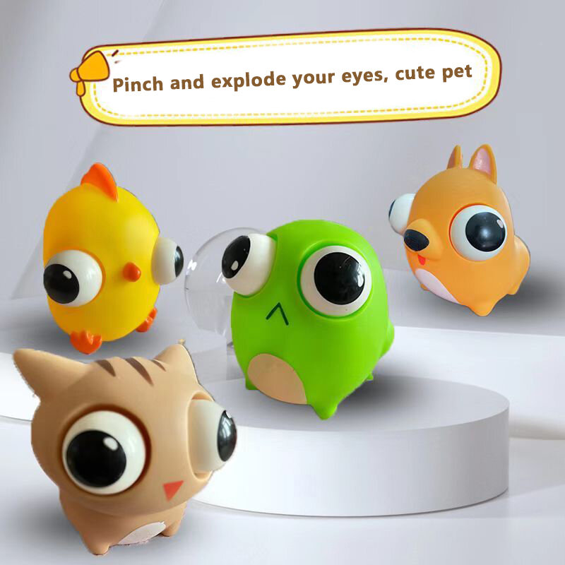 Elastic  Eye Frog Squeeze Sensory Toys Cartoon Slow Rebound Animal  Toys Anti Stress Stress Reliever Toy