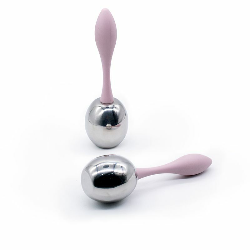 Stainless Steel Ice Globe for Face and Eye Area - Cooling and Warming Roller with Gel - Cryo Eye Roller