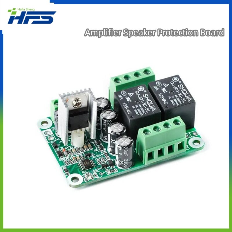 Double Channel Stereo Amp Power Amplifier Speaker Protection Board Module Boost Delay DC Protect Sensitivity Adjustable