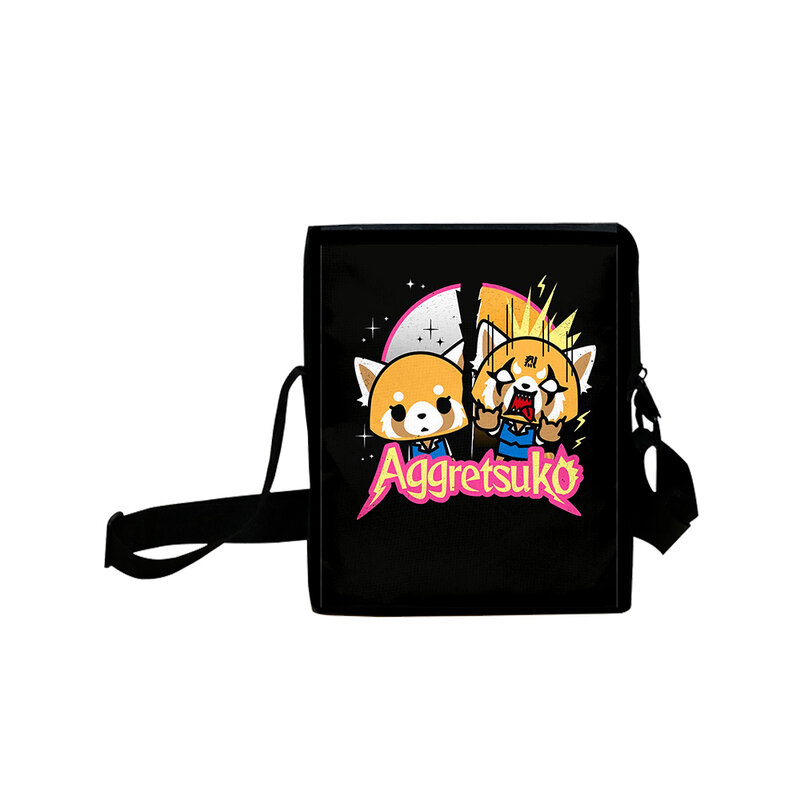 Aggretsuko Cartoon 2023 New Bag Fashion Daypack Oxford Cloth Satchel Bag Unisex Bag