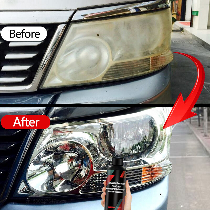 車のヘッドライト修復液体を除去するための酸化ダート、ポータブルヘッドライト修理ポリッシュ