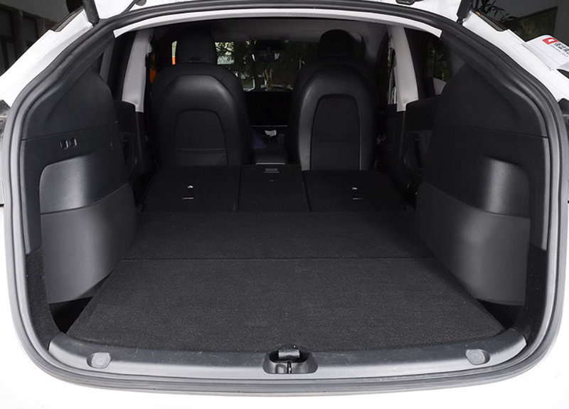 All-Weather Cargo Liners Set For Tesla Model Y Trunk Mat &Seat Back Cover&Boot Area Carpeted Side Walls Protection Kit