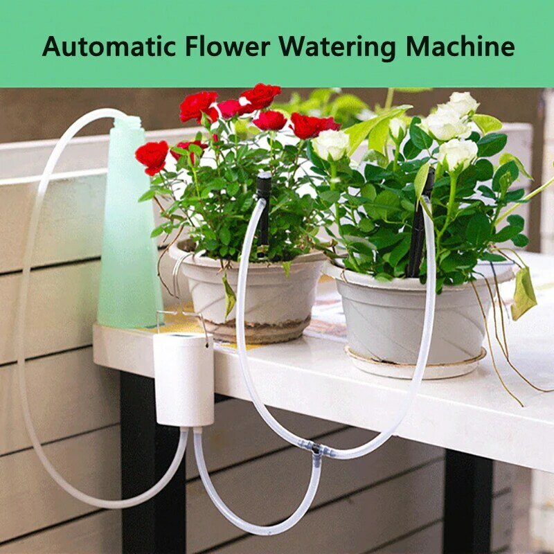 Controlador de bomba de riego automático, herramienta de jardín con 2/4/8 cabezales, aspersor de flores y plantas para el hogar, dispositivo de riego por goteo, sistema de temporizador