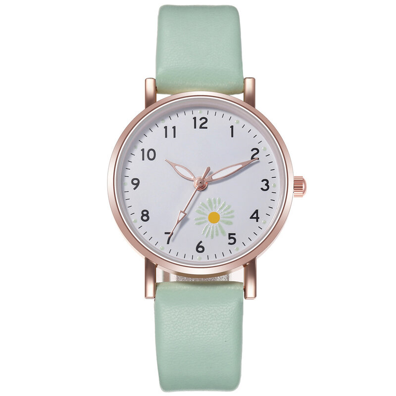 New Korean Style Simple Trendy Watch Female Student Luminous Belt Watch Cute Small Fresh Student Luminous Watch