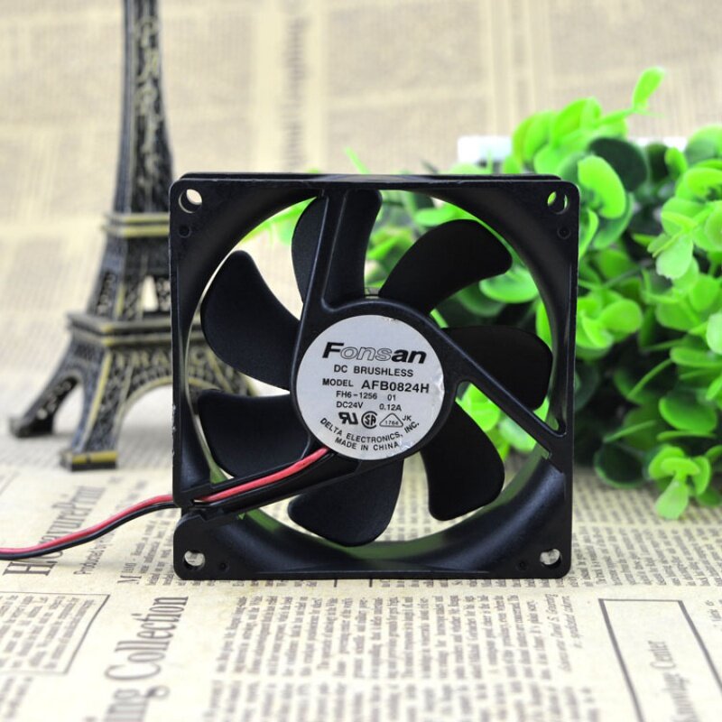 AFB0824H FH6-1256 24V 0.12A 8CM 2Line Fan