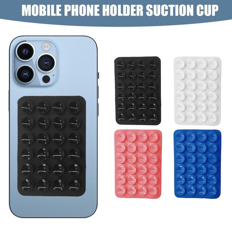 Double Side Silicone Suction Pad For Mobile Phone Fixture Suction Cup Backed Adhesive Silicone Rubber Sucker Pad For Fixing