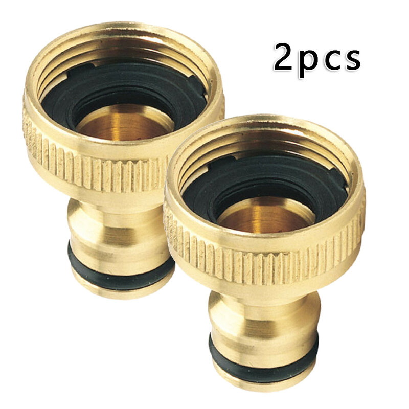 3/4" To 1/2" Thread Connector Faucet Hose Tap Water Adapter Quick Connector Water Pipe Fittings Home Replacement Accessory