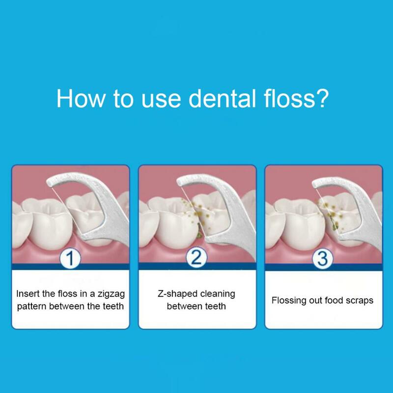 3 pçs portátil palitos de dente conjunto bolso 304 aço inoxidável artefato reutilizável interdental crochê dental floss ferramentas limpeza oral
