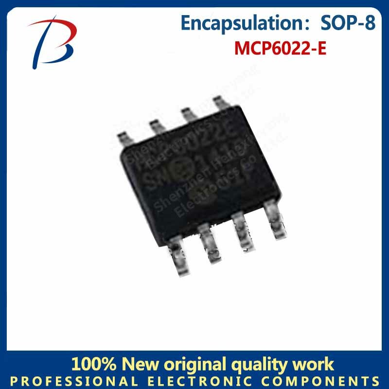 MCP6022-E Silkscreen MCP6022E sinal amplificador chip pacote SOP-8, 10pcs