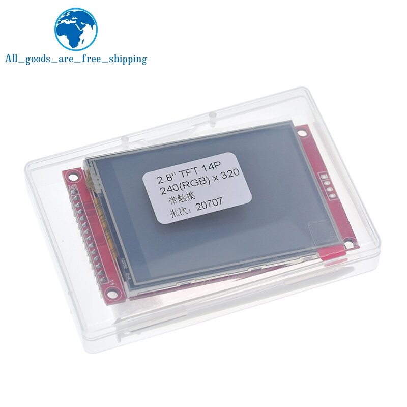 240x320 2,8 "SPI TFT LCD Сенсорная панель модуль последовательного порта с PBC ILI9341 / ST7789V 2,8 дюймов SPI последовательный дисплей с сенсорным пером