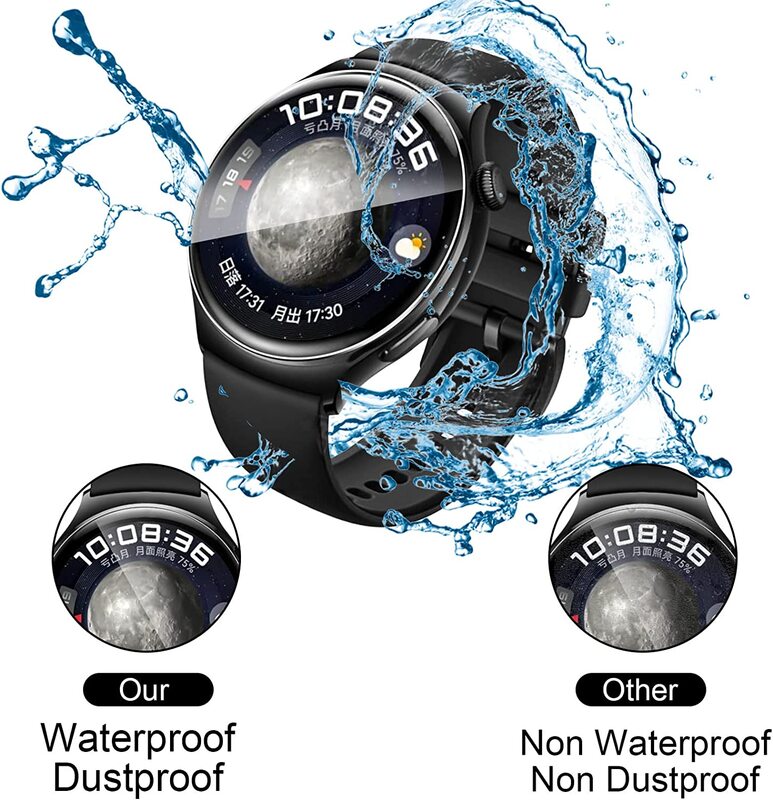 3 sztuki 3D zakrzywiona folia hydrożelowa dla Huawei Watch 4 Smart Watch Soft TPU ochraniacz ekranu dla Huawei Watch 4 Pro nie jest szklany