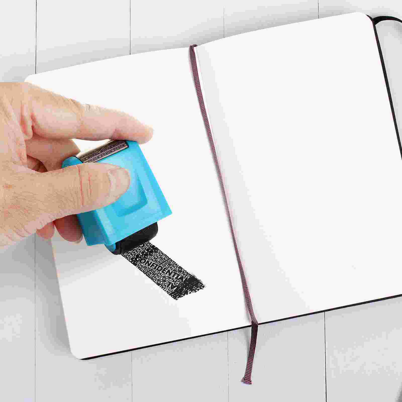 2 удобных защитных роликовых штампа для личных данных износостойкие конфиденциальные юридические наклейки