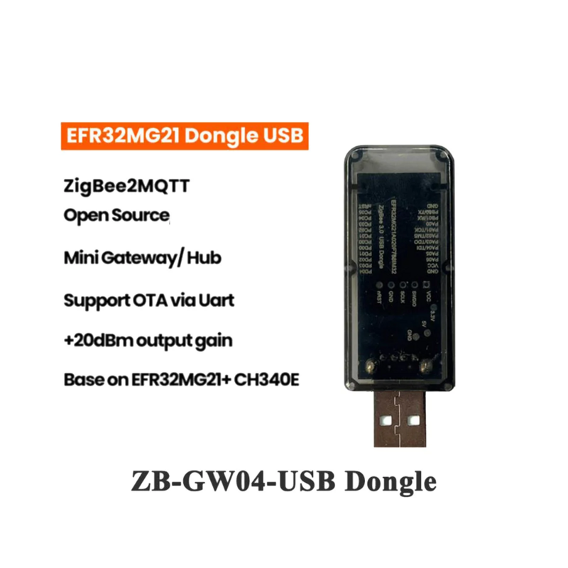 ZigBee 3.0 Silicon Labs Mini EFR32MG21 Universal Open Source Hub Gateway USB Dongle Chip Module ZHA NCP Home Assistant
