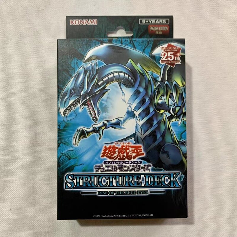 Коллекция 2024 карточных игр Yu-Gi-Oh: Rise of the Blue-Eyes, азиатская/Иллюзия темных магов, английская герметичная коллекция игрушек