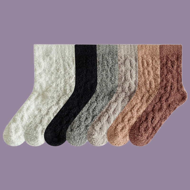5/10 Pairs High Quality Women's Fashion Cotton Socks Solid Colors Internet Celebrity Long Socks Autumn Winter Breathable Socks