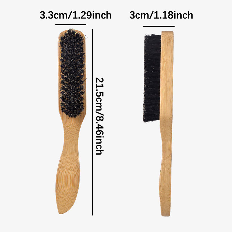 Men Styling Comb Beard Hair Brush Face Massage Shaving Comb Barber Anti-knots Moustache Brush Professional Wooden Comb