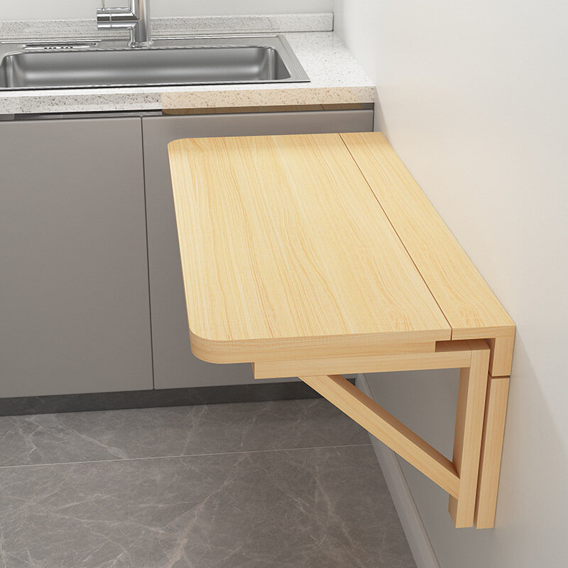 Rak penyimpanan terpasang di dinding, Meja lipat lipat dapur dapat dilipat untuk papan penyimpanan samping tempat tidur