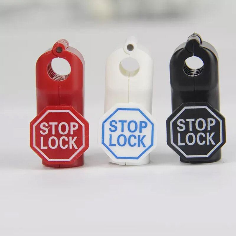 Supermarket Hook Stoplock Pegboard pencegahan kehilangan toko Hook Stop Lock komoditas tampilan keamanan kait Stop Lock 100PS