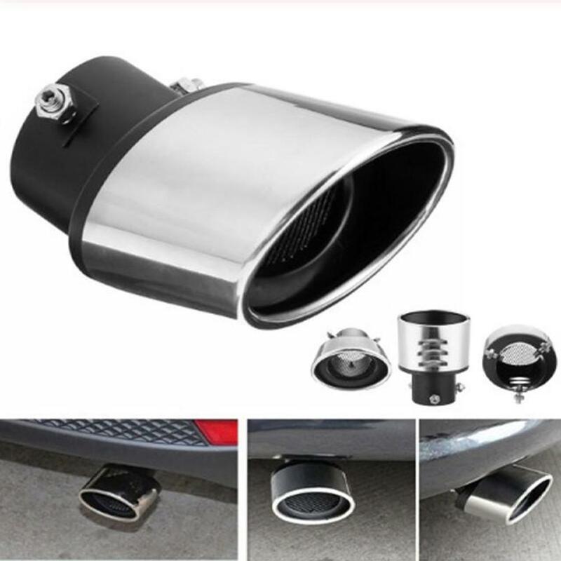 Car Exhaust Pipe Stainless Steel Muffler Tail Pipe Outlet Nozzle End Tail Throat Modified Accessories