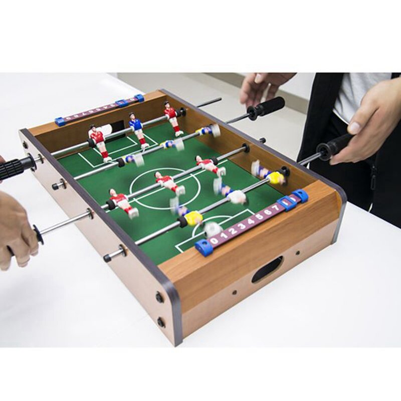 Children's Table Football Table Wooden Tabletop Indoor Table Football Set Camping Essential