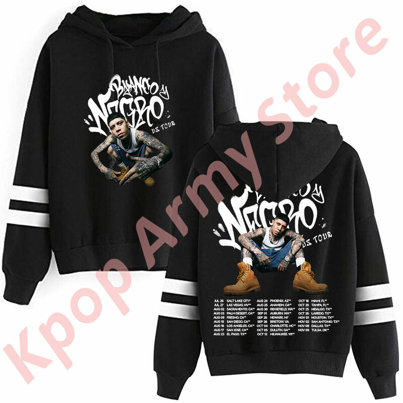 Santa Fe Klan Blanco Y Negro Tour Merchandise Pullovers Unisex Fashion Casual Hiphop Sweatshirts Met Lange Mouwen Kleding