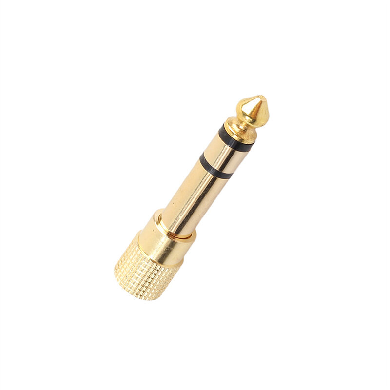 Adattatore per cuffie da 6 35 mm maschio a 3 5 mm femmina convertitore Jack resistente all'usura spina Audio processo di placcatura in oro amplificatore di potenza