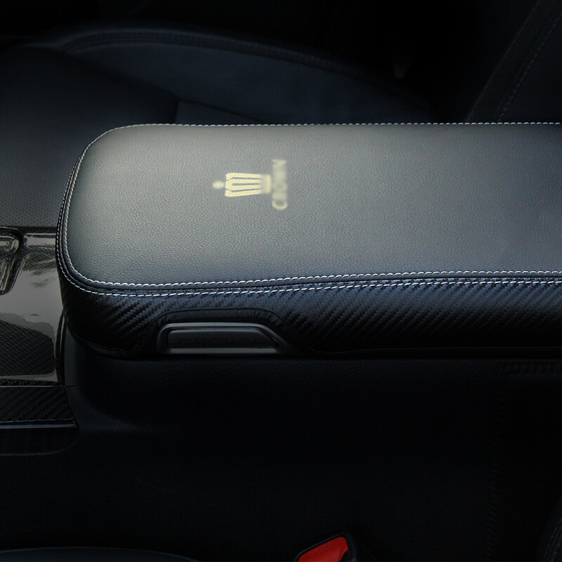Cocok untuk Toyota seri 210 mahkota kotak sandaran tangan tengah pelindung kulit tahan debu bantal aksesoris interior