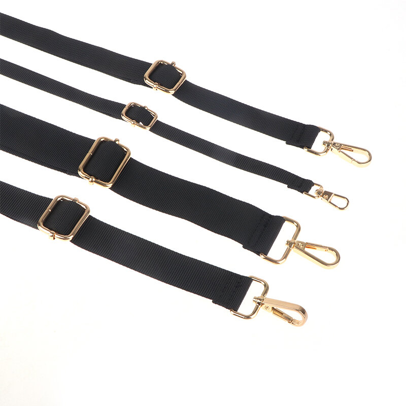 130CM Nylon Black Color Handbags Strap Shoulder Bag Strap Belts For Bags Adjustable Replacement Bag Handles Bag Accessories