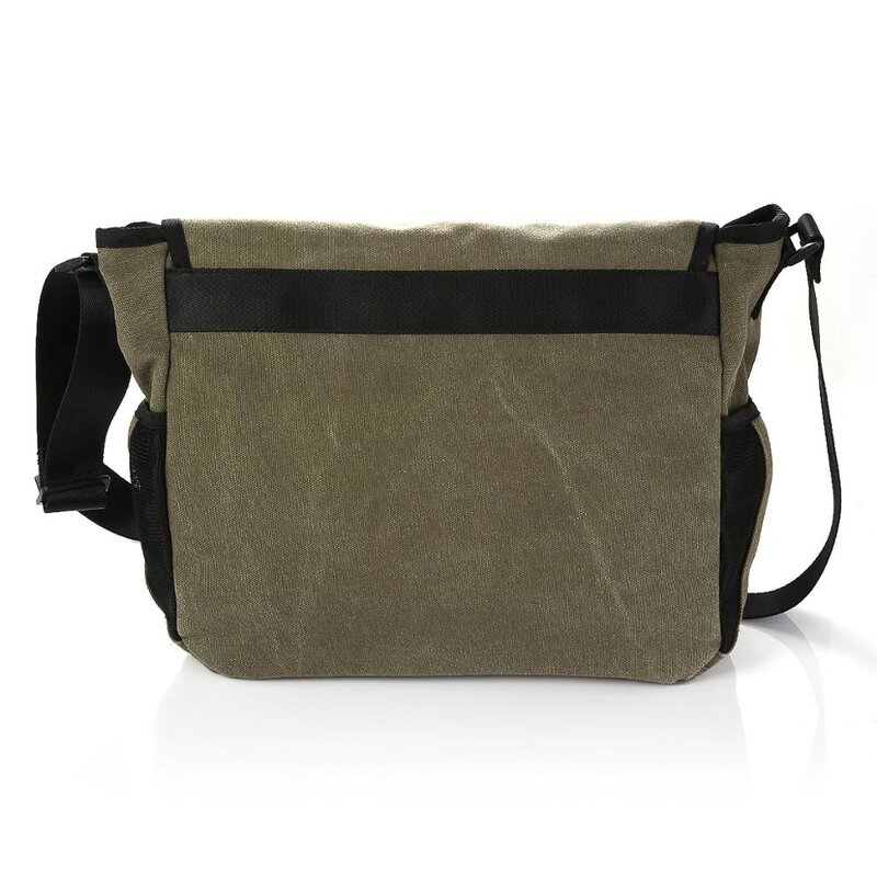 Solar Charging Shoulder Bag Canvas Crossbody Bag Portable Male Solar Bag