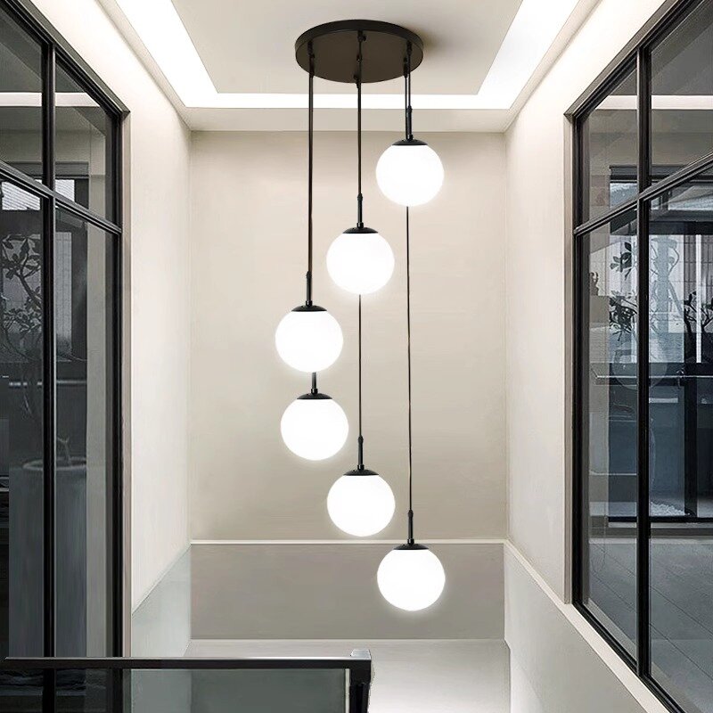 Lampu gantung ruang makan Modern, lampu dalam ruangan, lampu langit-langit, lampu gantung led, pencahayaan interior dekoratif