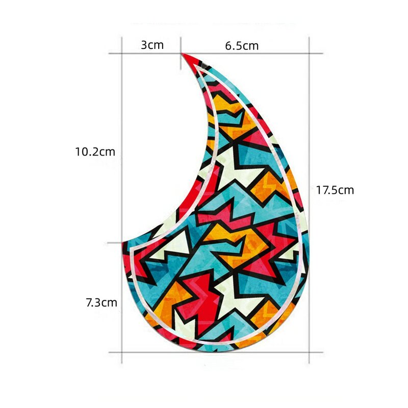 Guitar Parts Pickguard Sticker Easy To Remove Eye-catching For Guitar Soundhole Approx.12g Easy To Install 2023