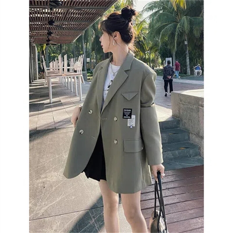 Женский пиджак в западном стиле, свободный маленький пиджак в Корейском стиле, модель M896 на весну и осень, 2023