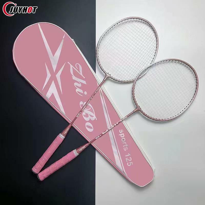 Juego de raqueta de bádminton para hombres, mujeres, adultos y estudiantes, ultraligero y duradero