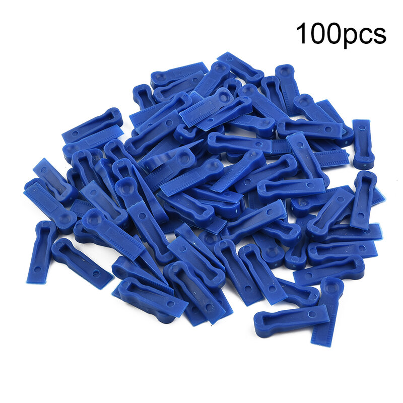 100Pcs Plastic Tile Spacers Reusable Positioning Clips Wall Flooring Tiling Tool For Level Up Tiles Ceramic Tile Mat Accessories