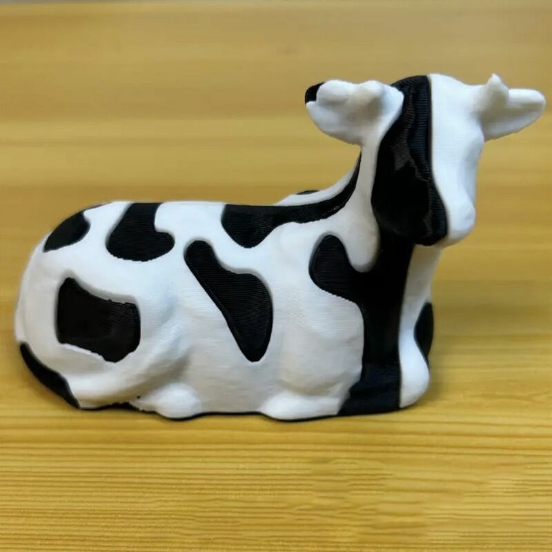 Decompression Cow Cover Figurine, Fidget Brinquedos, Decoração Desktop, Presente Criativo, Escultura Destacável para Crianças e Adultos