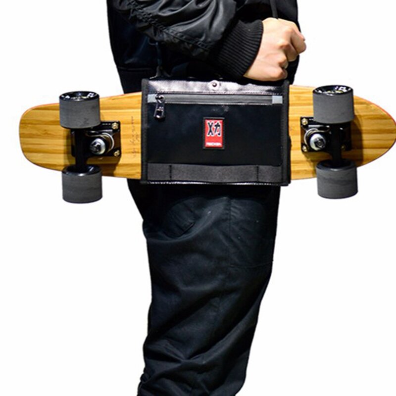 Mackar beliebte einfache Skateboard Tasche Handtasche Umhängetasche Street Trend Persönlichkeit kleine Fisch brett Tasche Rucksack