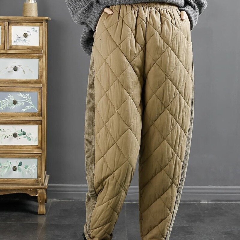 Celana komuter pemuda wanita, Bawahan kasual pinggang tinggi warna polos nyaman Barat serbaguna musim gugur dan musim dingin