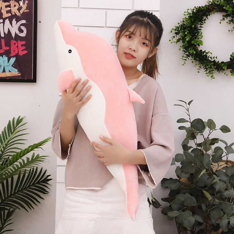 30cm/35cm/50cm piękny delfin pluszowa zabawka wypchana miękkie słodkie lalki zwierząt dekoracja Sofa poduszka dla dziecka prezenty 8cm/10cm