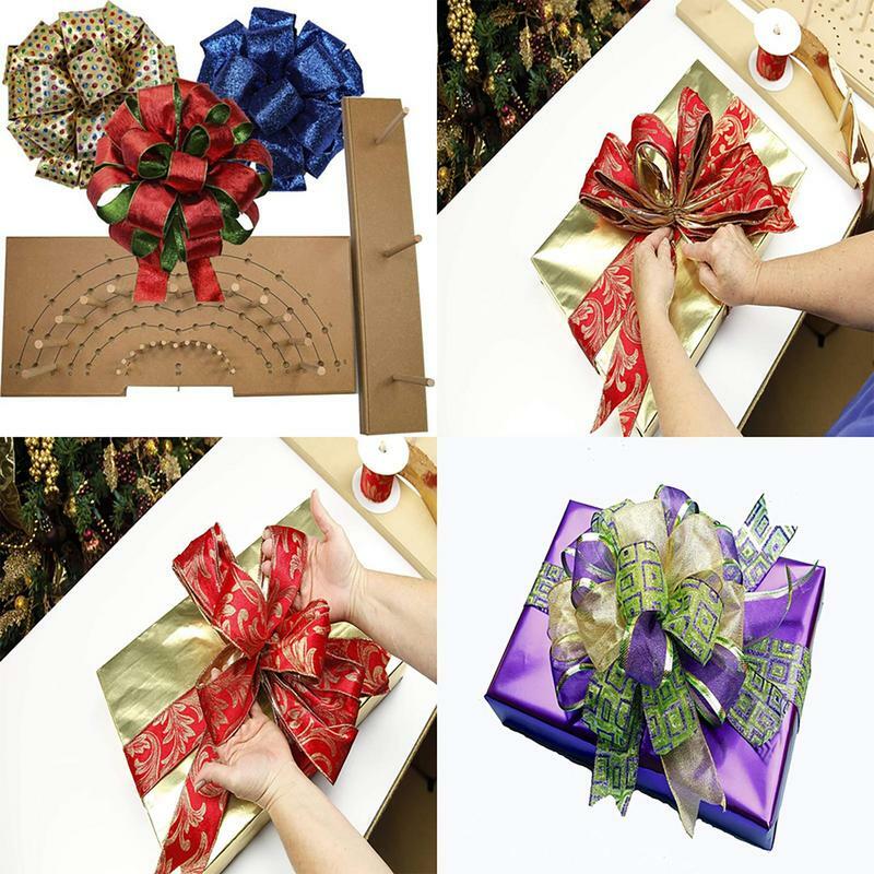 Wooden Bow Maker Craft Tool Bowmaking Tool Adjustable Easy Bow Making Tool Gift For Creating Gift Bows Christmas Decorations