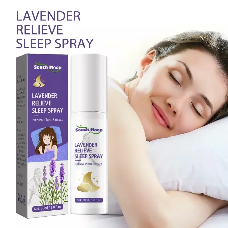 Lavanda sleep spray Relief fatica stay up late anxiety migliora l'insonnia light sleep help fall sleeping body relax decompressione