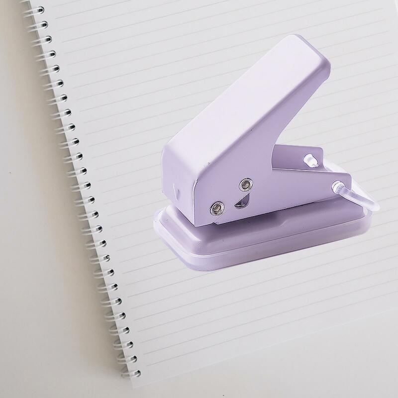 2-4 pak Mini pelubang lubang tunggal, pelubang genggam portabel untuk proyek seni buku harian