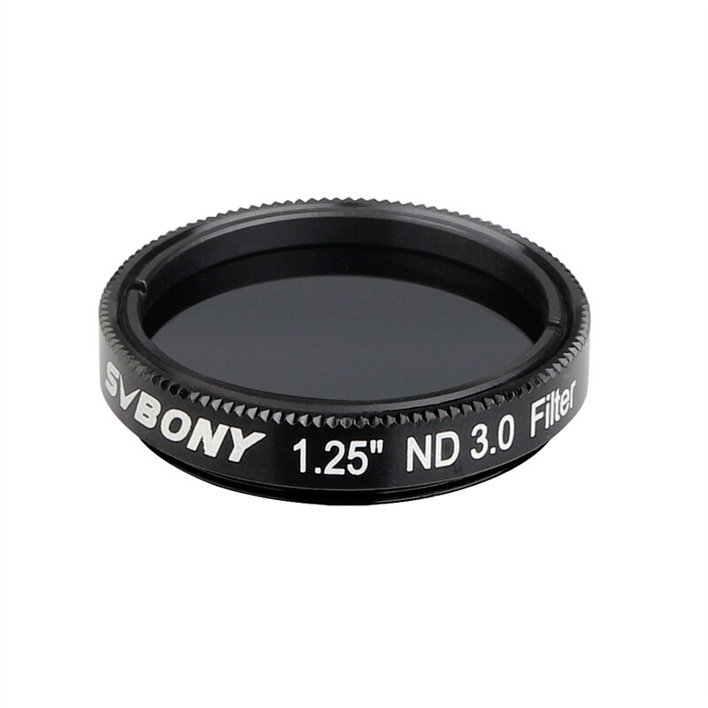 SVBONY 1.25" ND4 /ND8/ ND16/ ND1000 Neutral Density Filter for Telescope Eyepiece Reduce Moon Surfaces Overall Brightness SV139