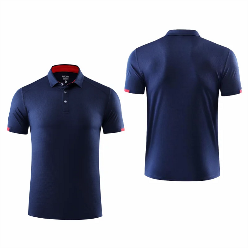 Polo à manches courtes à séchage rapide, chemise de sport à revers respirante, grande marque de groupe de sociétés de golf, 8 couleurs