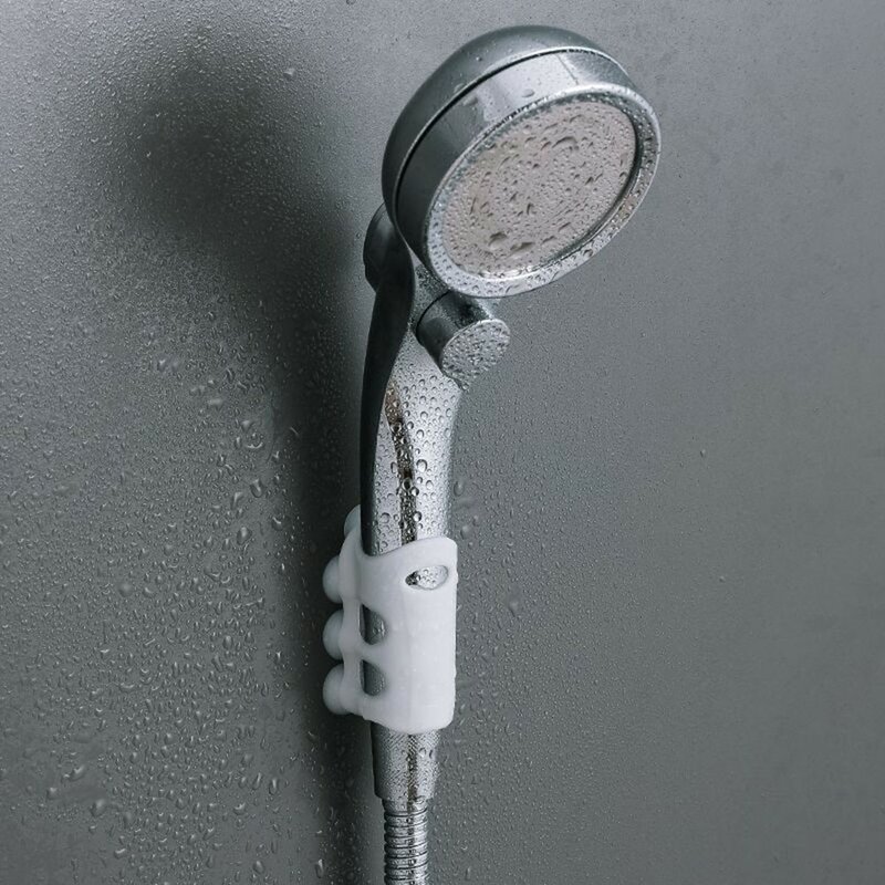 거치대 샤워 브래킷 후크, 실리콘 흡입 조절 가능, 욕실 헤드 마운트 랙 액세서리, 1 개, 2 개