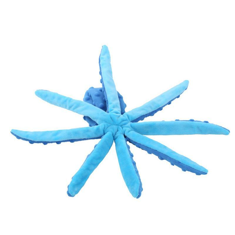 8 Legs Octopus Dog Toys Outdoor Play Interactive Squeaky Dogs Toy Sounder Sounding Interactive Chew Bite Simply Tooth Toy