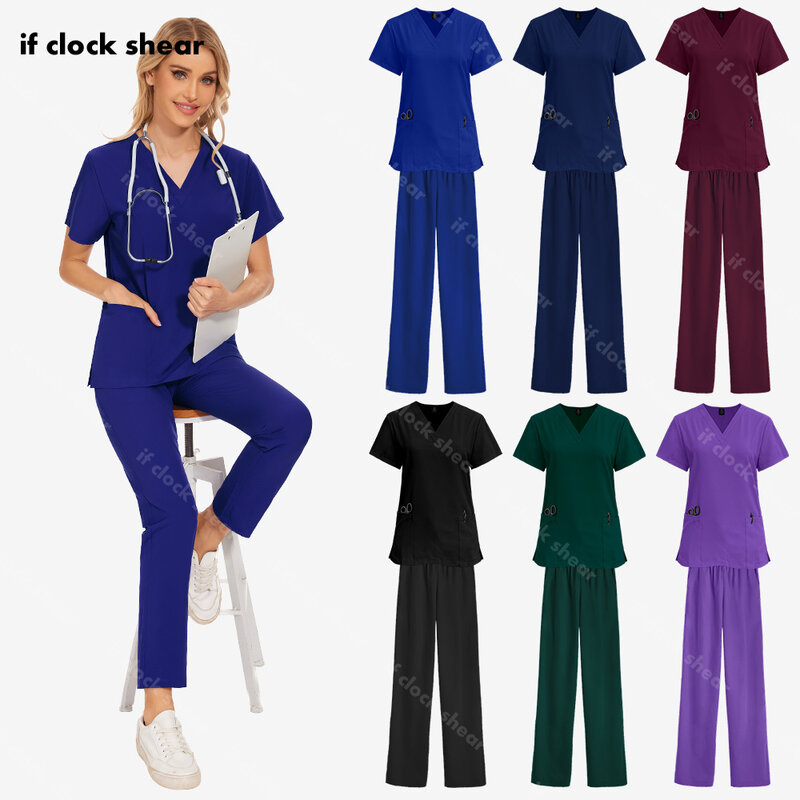 Hochwertige Krankenhaus uniform Großhandel Zahnarzt schnell trocknende Tops und Hosen medizinische Frauen Pflege Arbeit tragen Peelings Uniformen Sets