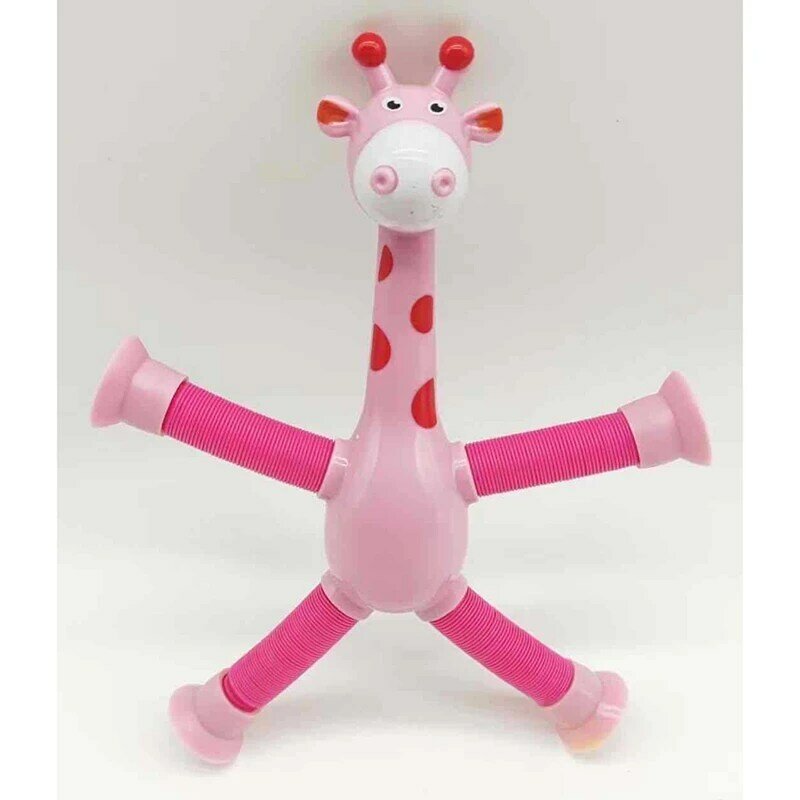 Educacional Stress Relief Brinquedos, Otário dos desenhos animados, Girafa, Girafa, Pacote 4